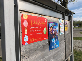 Unser Plakat an den öffentlichen Anschlagtafeln.