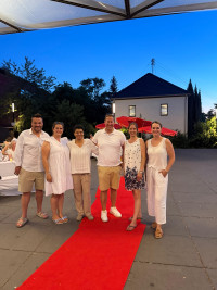 Die drei Bürgermeister mit Gemeinderätinnen