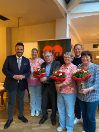Verabschiedung unserer langjährigen Gemeinderätinnen und Gemeinderat: Jutta Schödl, Heide Veit und Albert Kirnberger