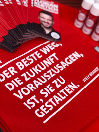 Rote Bank Impression