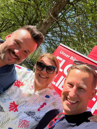 Florian Klietsch, Sabine Fister und Philipp Schwarz